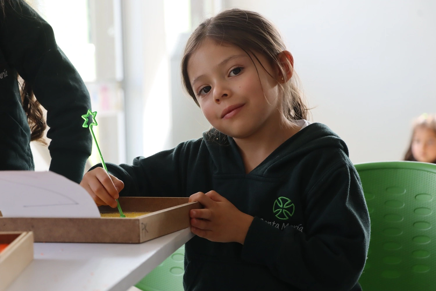 Estudiante de Early Childhood en una experiencia de aprendizaje